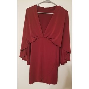 NWOT Drape V Neck Dress